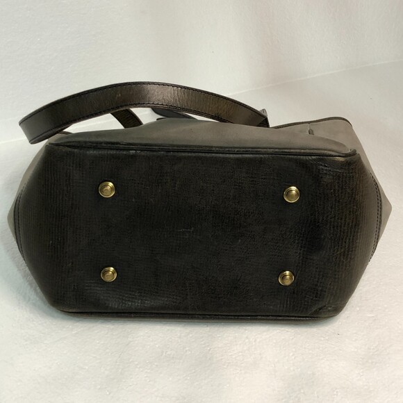 Dooney and Bourke Suede Gray Leather Strap Vintage Shoulder Bag - Picture 9 of 16